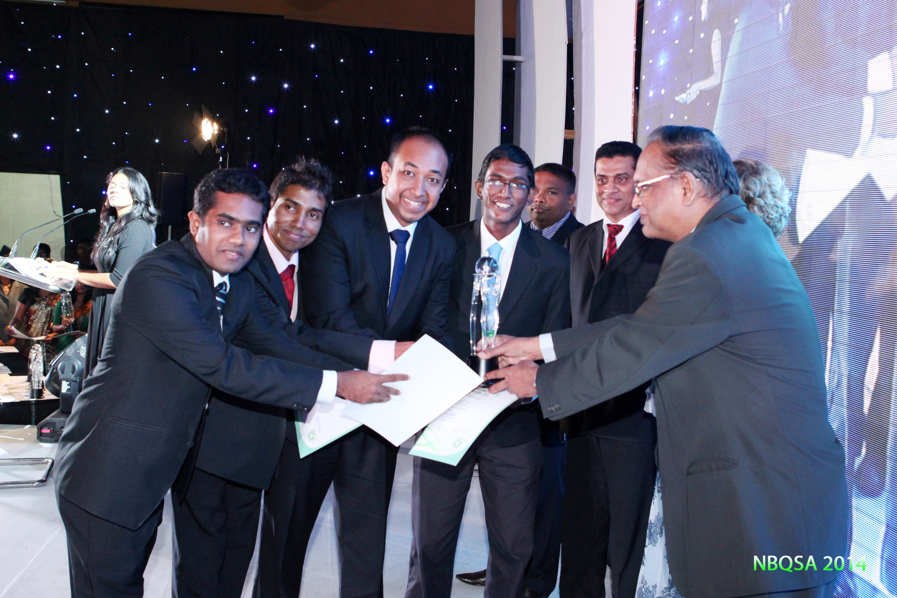 Chathu Vishwajith, Shafras Rahim and Lahiru Dhananjaya wons Silver Award for WEET at NBQSA 2014